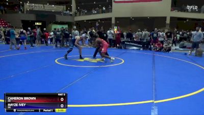 157 lbs Cons. Round 3 - Cameron Brown, OK vs Hayze Ivey, OK