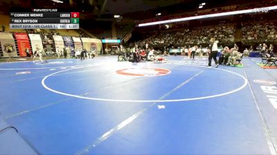 165 Class 1 lbs Semifinal - Rex Bryson, Centralia vs Conner Menke, Lawson