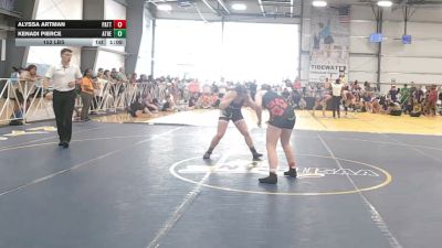 152 lbs Rr Rnd 1 - Alyssa Artman, Patton Trained Girls - HSG vs Kenadi Pierce, Athena Wrestling Pink - HSG