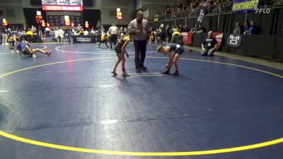 75 lbs Round Of 16 - Avery Wilson, Mercer vs Giada Croteau, Richland