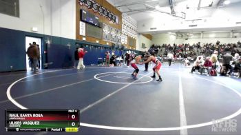 157 lbs Cons. Round 2 - Ulises Vasquez, Hueneme vs Raul Santa Rosa, Santa Paula