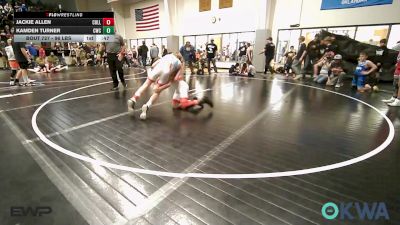 96 lbs Consolation - Jackie Allen, Collinsville Cardinal Youth Wrestling vs Kamden Turner, Claremore Wrestling Club