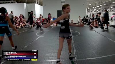 84 lbs Round 5 (6 Team) - Brynn Engel, POWA vs Alyssa Mansharamani, Cordoba Trained