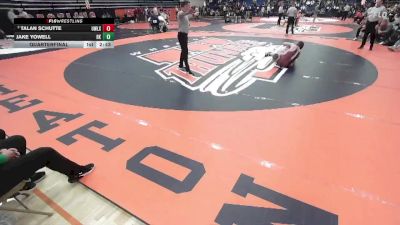 141 lbs Quarterfinal - Talan Schutte, Wisconsin - Lacrosse vs Jake Yowell, Roanoke