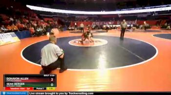 3A 132 lbs Quarterfinal - Donavon Allen, Chicago (Marist) vs Sean Berger, Elmhurst (York)