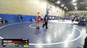 120 lbs Cons. Round 2 - Jesus Sandoval, North Bakersfield High School vs Diego Solez, Tulare Western