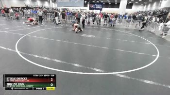 126 lbs Cons. Round 6 - Tristan Rios, Boneyard Wrestling Academy vs Steele Diercks, Big Game Wrestling Club