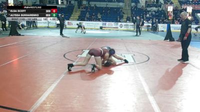 107 lbs Semifinal - Elsa Scott, Sharon vs Alyssa Sukharenko, Brookline
