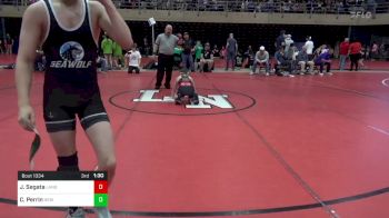 110 lbs Round Of 16 - John Segata, Langhorne vs Cole Perrin, New Castle