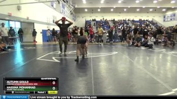 143 lbs Quarterfinal - Hassina Mohammad, Irvine High School vs Autumn Gould, Canyon Springs High School Wre