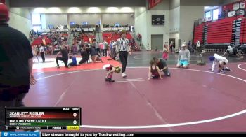 42 lbs Round 4 - Brooklyn McLeod, Bison Takedown vs Scarlett Rissler, Warrior Wrestling Club