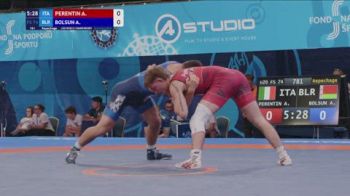74 kg Repechage - Alessio Perentin, Italy vs Artsiom Bolsun, Belarus