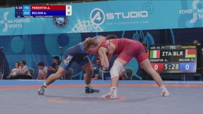 74 kg Repechage - Alessio Perentin, Italy vs Artsiom Bolsun, Belarus