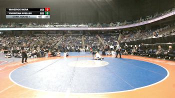 1A/2A 215 Cons. Round 1 - Maverick Mora, Avery County vs Christian Koeller, Robbinsville