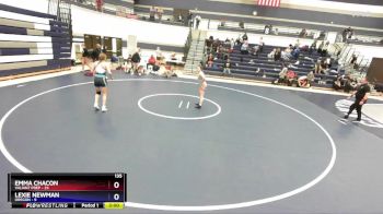 135 lbs Round 2 (4 Team) - Emma Chacon, Valiant Prep vs Lexie Newman, Oregon
