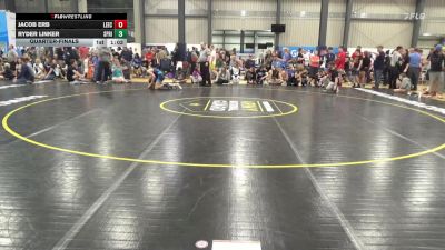 110 lbs Quarterfinal - Jacob Erb, Leechburg vs Ryder Linker, Spring Grove
