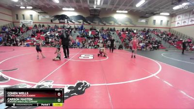 108 lbs Champ. Round 1 - Cohen Wells, Ascend Wrestling Academy vs Carson Masten, Punisher Wrestling Company