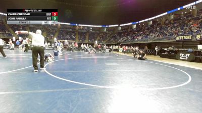 115 lbs Consy 2 - Caleb Cheddar, Southern Columbia vs John Padilla, Pittston Area