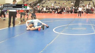 150-I lbs Quarterfinal - Dometrius Dorell, Milford vs Ryan Horner, Islip