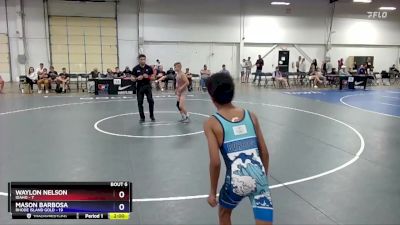 106 lbs Round 2 (6 Team) - Waylon Nelson, Idaho vs Mason Barbosa, Rhode Island Gold