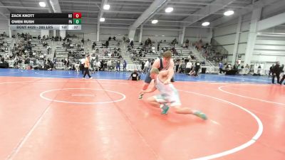 285 lbs Consi Of 16 #1 - Zack Knott, NC vs Owen Rush, PA