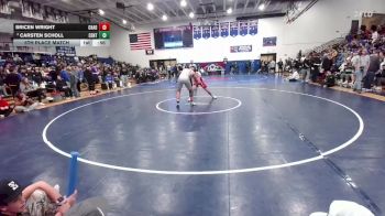 190 lbs 5th Place Match - Bricen Wright, Chadron vs Carsten Scholl, Central