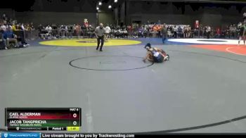 6A - 126 lbs Semifinal - Cael Alderman, Olathe North vs Jacob Tangpricha, Topeka-Washburn Rural