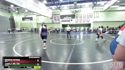 170 lbs Quarterfinal - Camila Del Cid, MACES vs Genesis Rivera, BELL