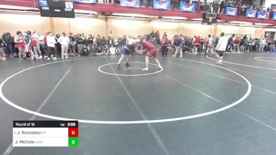 220 lbs Round Of 16 - Jeremy Rousseau, Whittier vs John McCole, Hollis Brookline