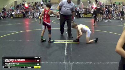 75 lbs Round 3 (6 Team) - Kaiden Mifsud, Mi Pitbulls vs Emerson Chandler, BadBass