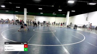 85 lbs Consi Of 8 #1 - Anthony Lopera, NJ vs Noah Desmond, PA