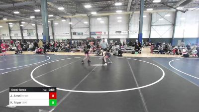 86 lbs Consolation - Jayden Amell, Team Aggression vs Kyler Alger, Crater Mat Club