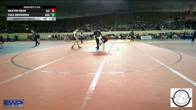 113 lbs Quarterfinal - Daxton Bean, Elgin Wrestling vs Cale Browning, Cashion