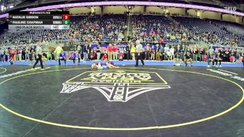 Girls-105 lbs 3rd Place Match - Pauline Chapman, Richmond Hs Girls vs Natalie Gibson, Chippewa Hills Hs Girls