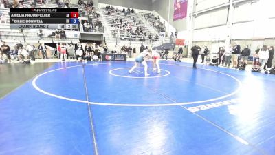U20 Women - 76 lbs Champ. Round 2 - Amelia Frounfelter, AR vs Billie Bonwell, NV