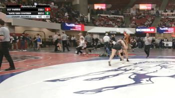 G - 145 lbs Champ. Round 2 - Kate Van Coutren, Manhattan (Girls) vs Lily Parris, Flathead (Kalispell) (Girls)