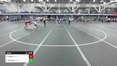 157 lbs Consi Of 16 #1 - Jt Hogan, Lock Haven University vs Eric Broadie, Unattached-Rider