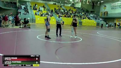 170 lbs Quarterfinal - Jadyn Pense, St. Helens vs Leticia Martinez, Hillsboro