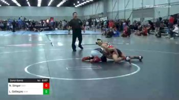 120 lbs Consolation - Nicholas Singer, East Coast Bandits vs Lorenzo Gallegos, New Mexico Gold