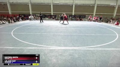 285 lbs Semis & 3rd Wb (16 Team) - Hayden Smith, Indiana vs Leland Day, Colorado