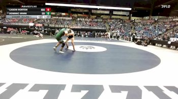 215 lbs Champ. Round 1 - Cason Horton, Newton HS vs Dominic Irwin, De Soto HS
