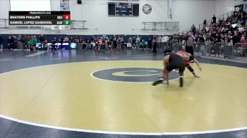 132 lbs Champ. Round 1 - Samuel Lopez Sandoval, Aloha vs Brayden Phillips, Oregon City