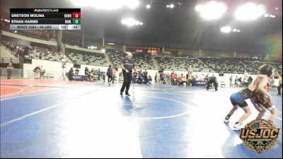 46 lbs Consi Of 4 - Greyson Molina, Cotton County Wrestling Club vs Ethan Harms, Noble Takedown Club