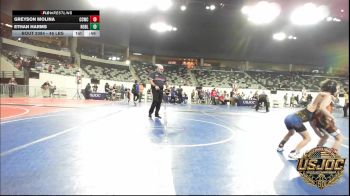46 lbs Consi Of 4 - Greyson Molina, Cotton County Wrestling Club vs Ethan Harms, Noble Takedown Club