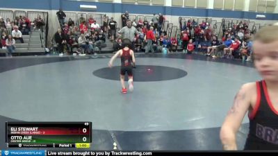 49 lbs Round 3 (4 Team) - Zavier Garrison, Center Grove vs Dawson Brown, Indian Creek (large)