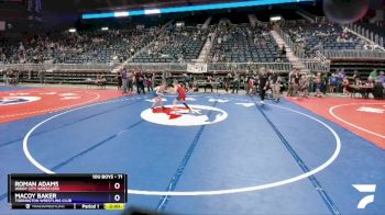 71 lbs Cons. Round 4 - Roman Adams, Windy City Wrestlers vs Macoy Baker, Torrington Wrestling Club