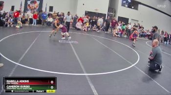 82 lbs Round 2 - Cameron Gurski, Stratford Youth Wrestling vs Isabella Adkins, LWC: Raiders