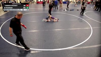12U GIRLS - 69 lbs 5th Place Match - M Peterson, Waconia Wrestling Club vs Hannah Stickney, Blaine Wrestling Association