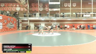 220 lbs Semifinal - Max Clark, South Fremont High School vs Porter Cottle, Madison High School