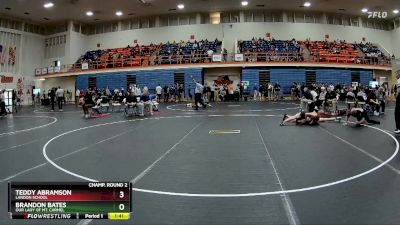 113 lbs Champ. Round 2 - Brandon Bates, Our Lady Of Mt. Carmel vs Teddy Abramson, Landon School